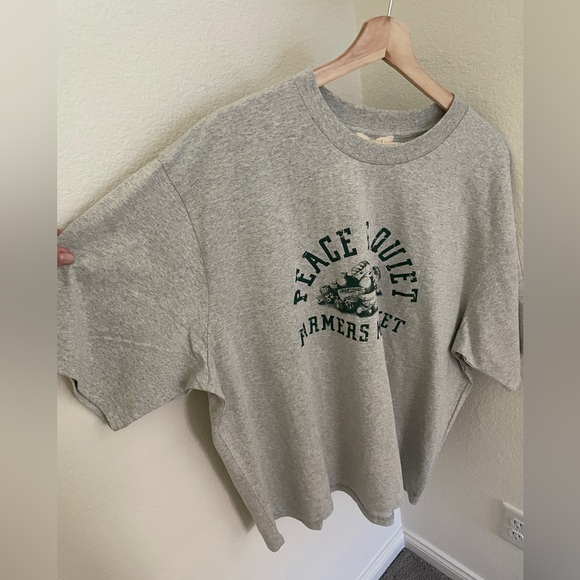 NWT Museum of Peace & Quiet Farmers Market T-Shirt 'Heather gray relaxed size XL - Picture 5 of 10